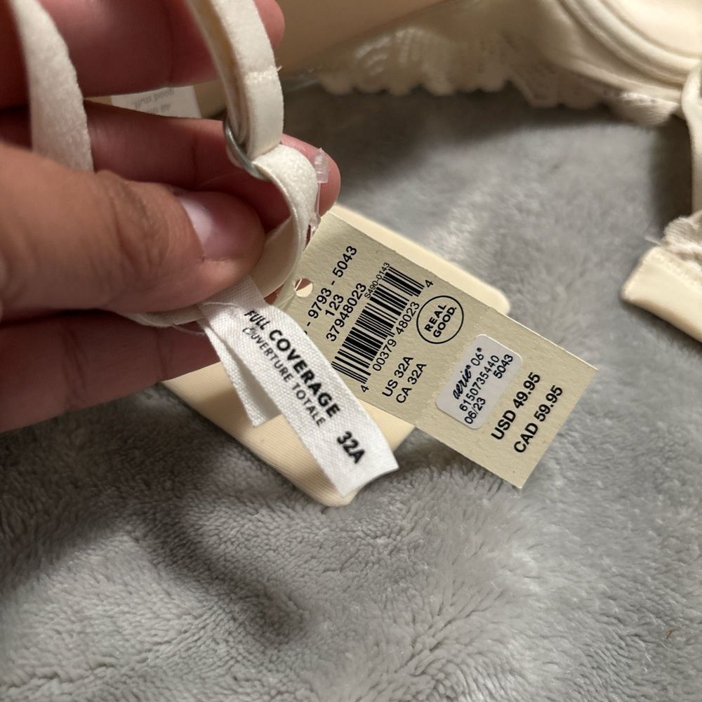 Aerie Cream Full Coverage Bra - Picture 3 of 4